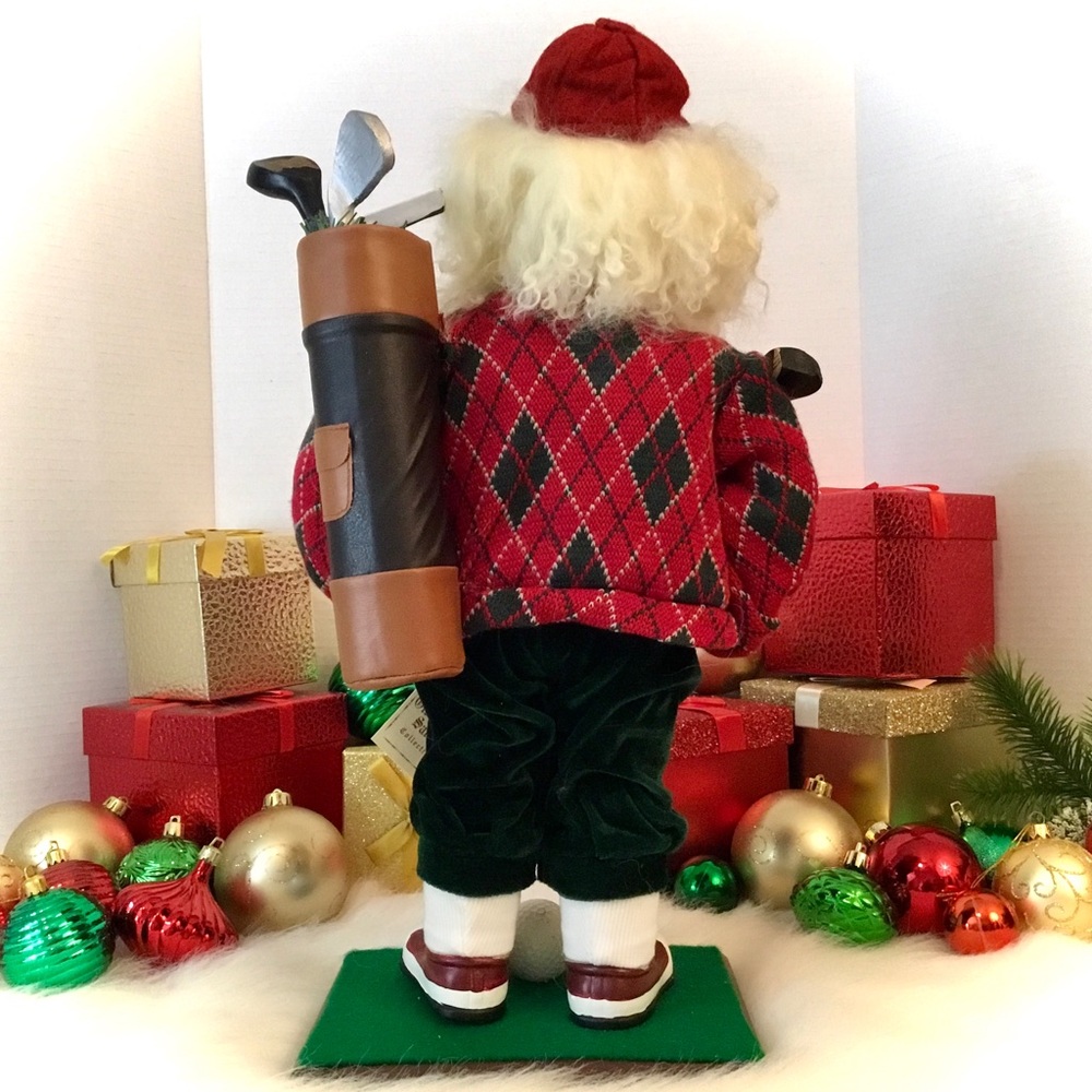 Vintage Dept 56 Limited Edition 2004 Old World Collection Santa Golfer - Picture 4 of 12